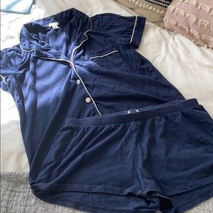 J. crew short navy pjs